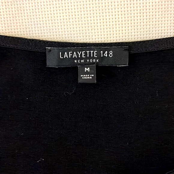 💥TOPS SALE💥 LAFAYETTE 148 NEW YORK BLOUSE IN BLACK - Picture 5 of 6